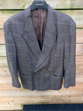 Archival Grade Vintage European  Zoot Suit Blazer - Cerruti 1881 Nailhead Fabric